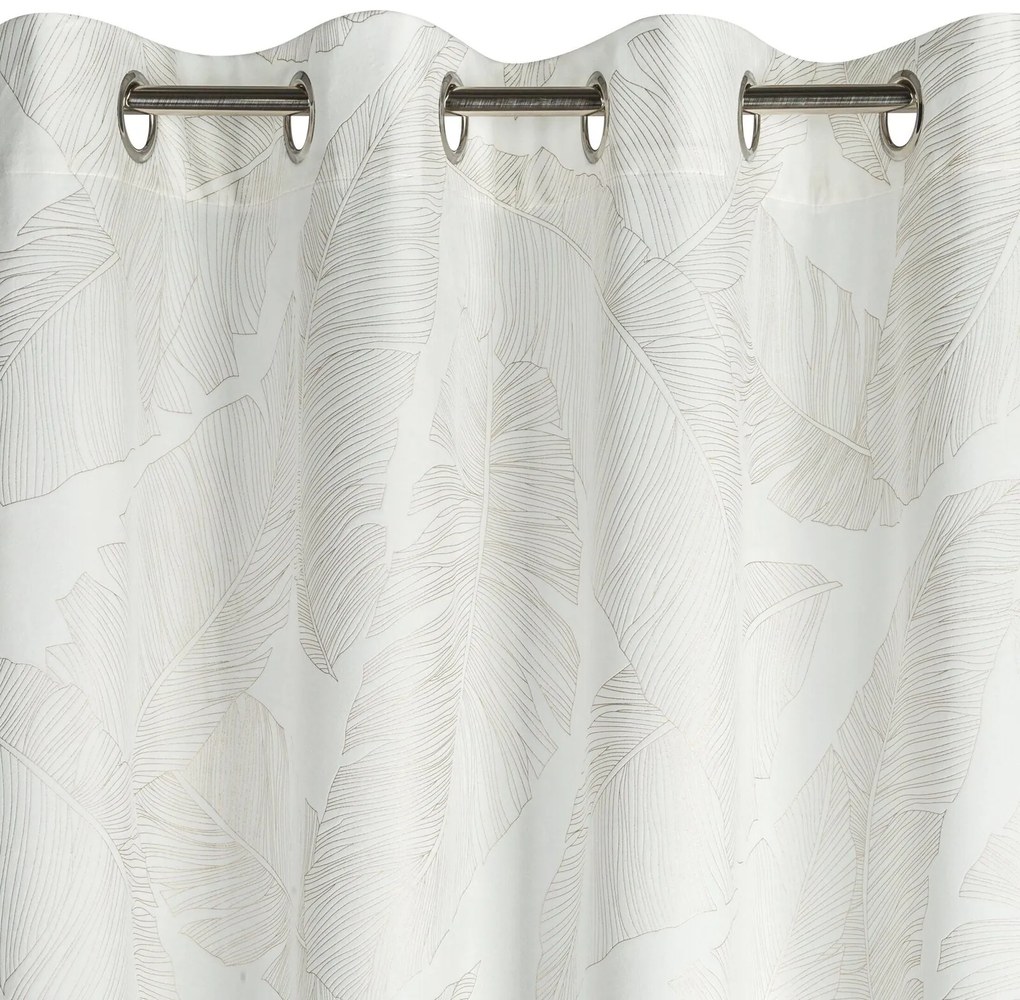 ZATEMŇOVACÍ ZÁVES NA KRÚŽKOCH LIMITED COLLECTION LUNA2 140X250 CM BIELA