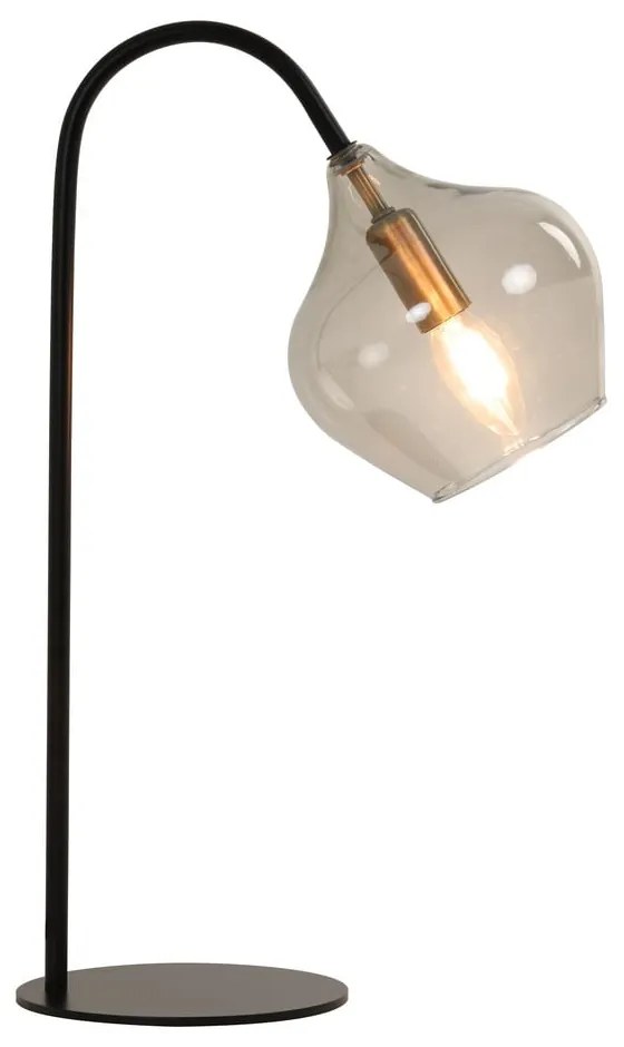Čierna stolová lampa (výška 50,5 cm) Rakel - Light &amp; Living