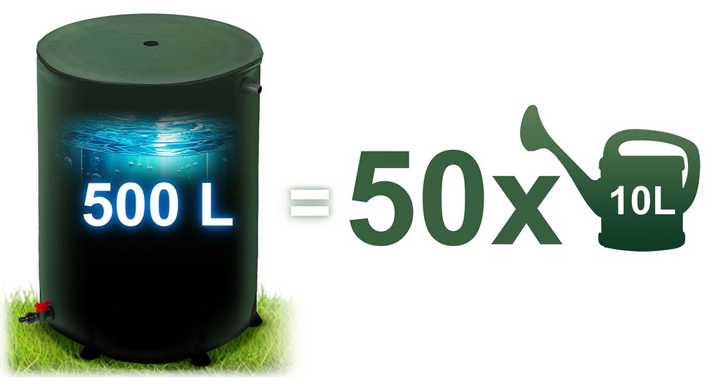 Nádrž na dažďovú vodu 500 l Plonos PL-521