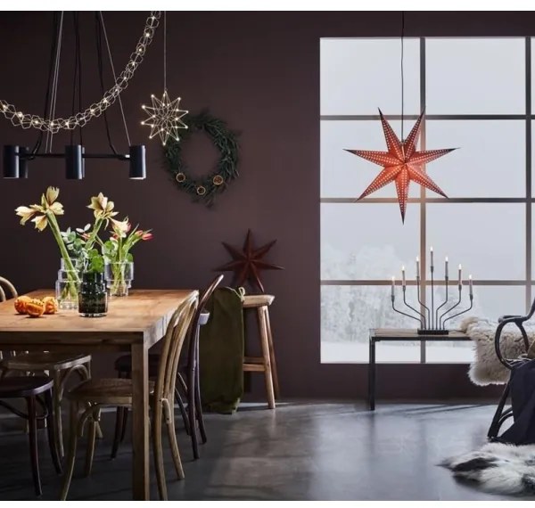 Markslöjd 705758 - Vianočný svietnik BROSA XL 7xE10/3W/230V