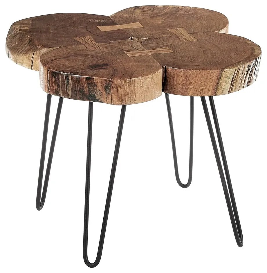 Odkladací stolík s doskou z akácie 50x50 cm Nandri – Premier Housewares