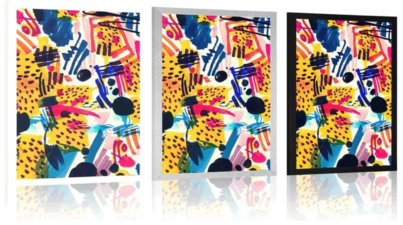 Plagát pop art abstrakcia