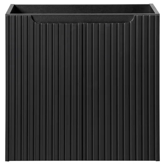 Závěsná skříňka Nova Black II s deskou 50 cm černá/dub evoke
