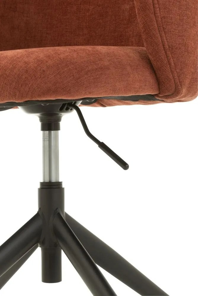 Vínová zamatová jedálenská točiaca stolička Chair Turn Burgundy - 56*48*77cm