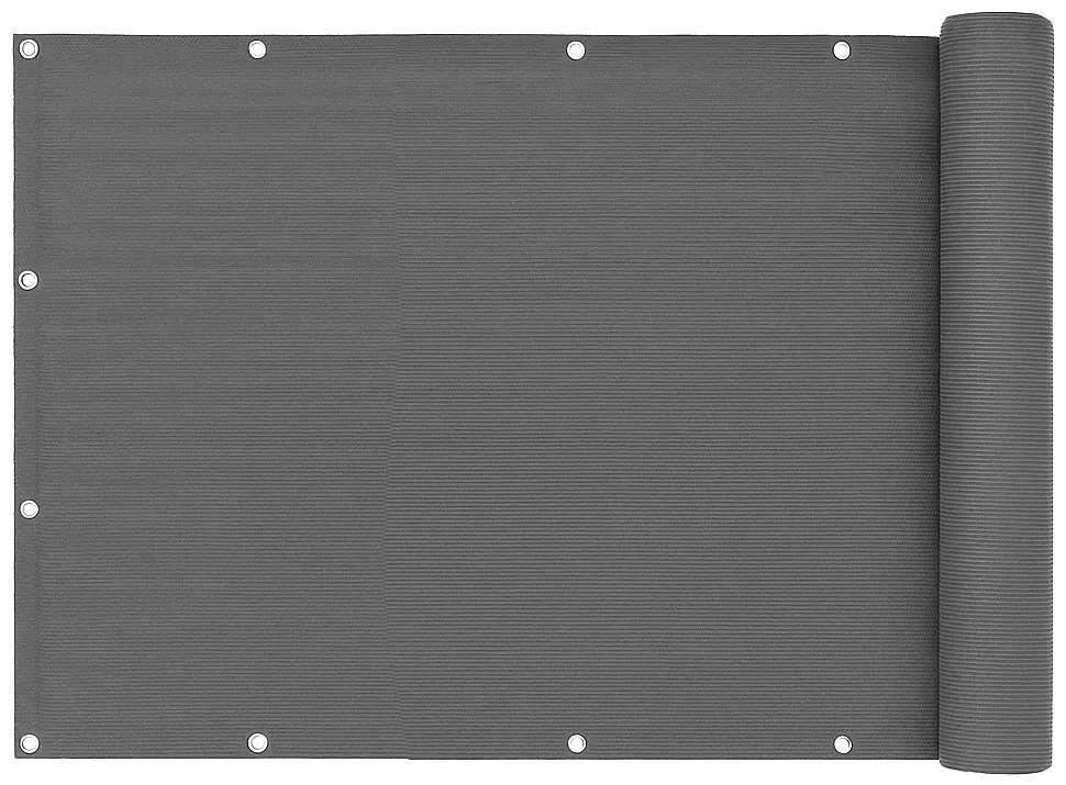 MultiGarden Tieniaca sieť na balkón s príslušenstvom 150x500 cm - sivá MultiGarden