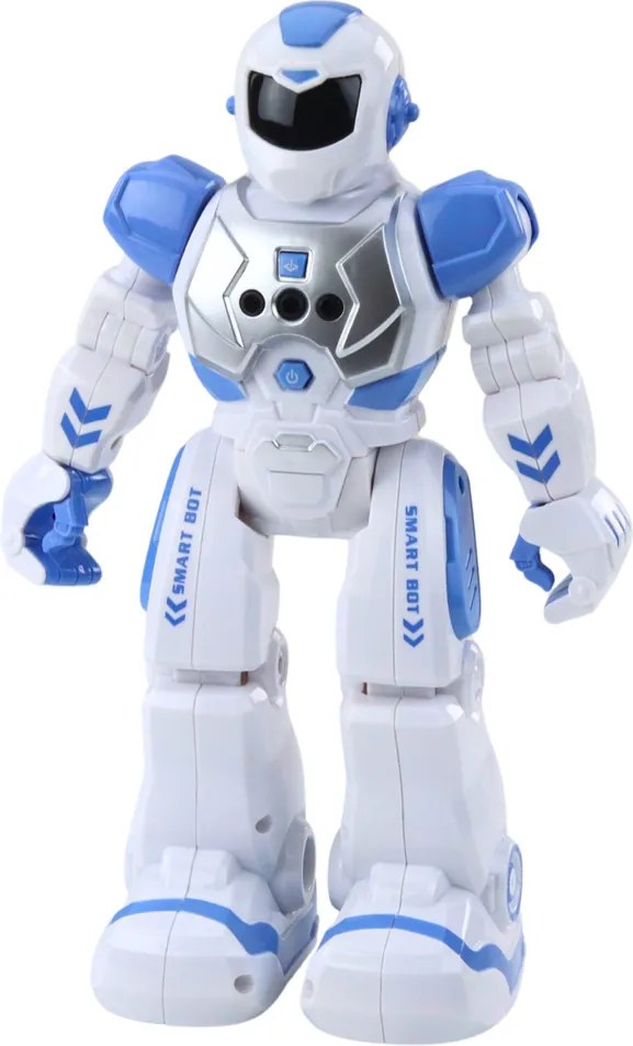 LEAN Toys Diaľkovo ovládaný RC vzdelávací robot Hovorí Tancuje Svetlá Zvuky Modrá