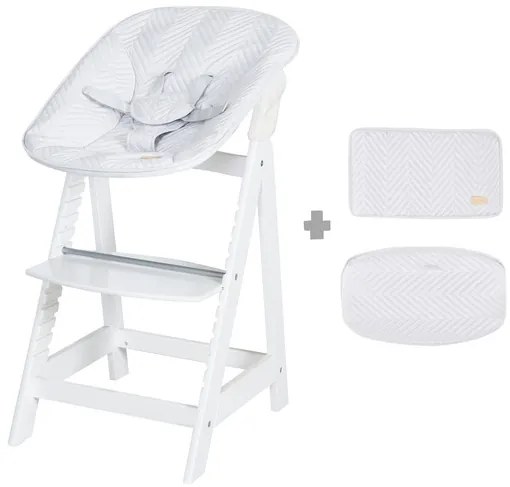 roba Detská vysoká stolička Born Up Zickzack 2 v 1 (biela)  (100366796)