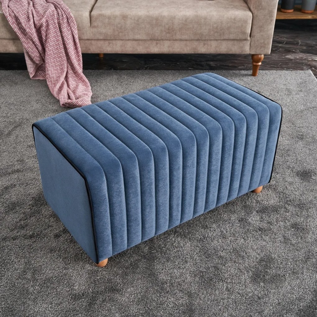Taburetka Mabel Puf Blue