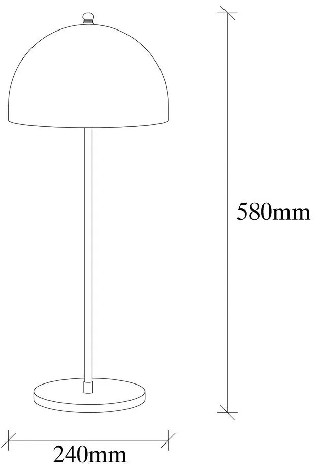 Stolová lampa v zlatej farbe s kovovým tienidlom (výška 58 cm) Can – Opviq lights
