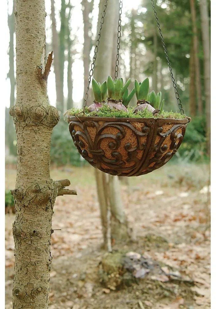 Kovový závesný a nástenný kvetináč ø 26 cm – Esschert Design