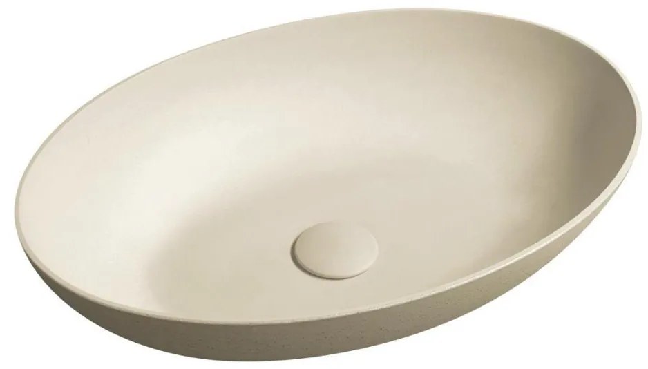 Sapho - Umývadlo na dosku FORMIGO 60x40 cm betón/béžová