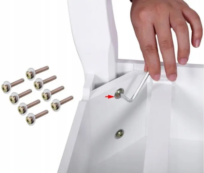 Bestent Toaletný stolík s LED zrkadlom Viktória White