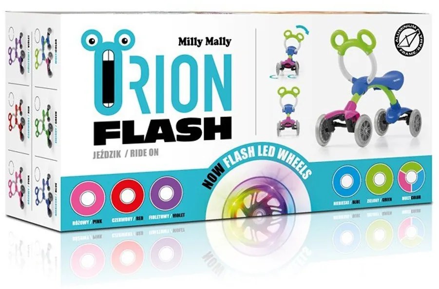 Detské odrážadlo Milly Mally Orion Flash candy