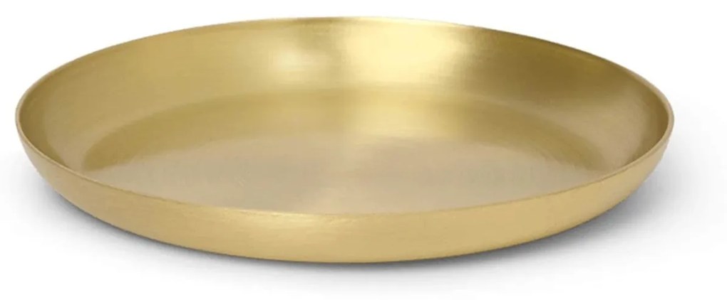 Ferm Living Mosadzná tácka Brass 9,5 cm