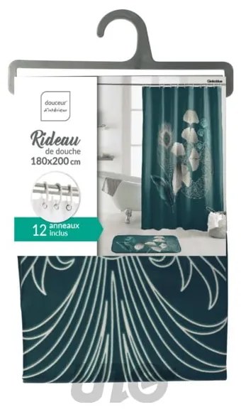 Sprchový záves 180x200 cm Ginkoblue – douceur d'intérieur