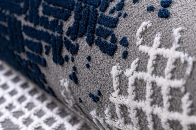 Dywany Łuszczów Kusový koberec Core A004 Frame blue/grey - 160x220 cm