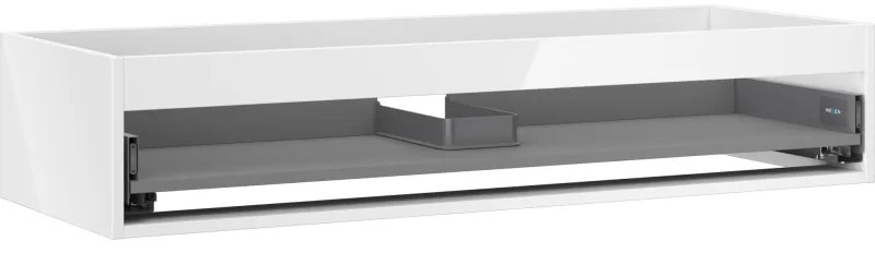 Mexen Box-A, závesná skrinka 120 cm, 1 zásuvka, biela lesklá, 91AX0-1200-235-1-00