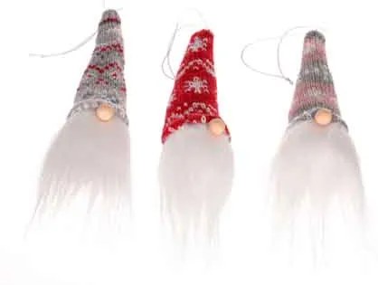 Trpaslík visiaci S/3 10cm béžový