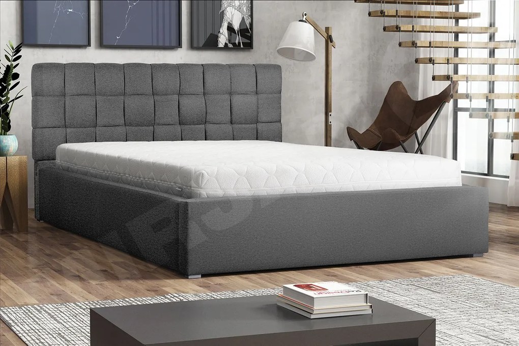 Posteľ s priestorom Kinec, Rozmer postele: 140x200, Dostupné poťahy: Malmo 13 380