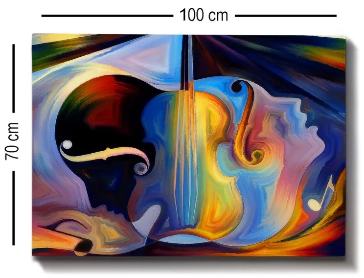 Obraz ABSTRACT MUSIC 70 x 100 cm