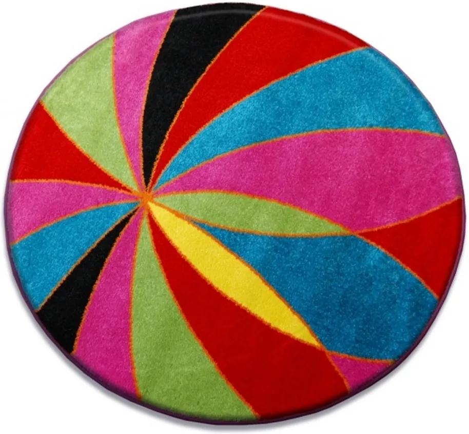 Detský kusový koberec Pat viacfarebný kruh, Velikosti koło120cm