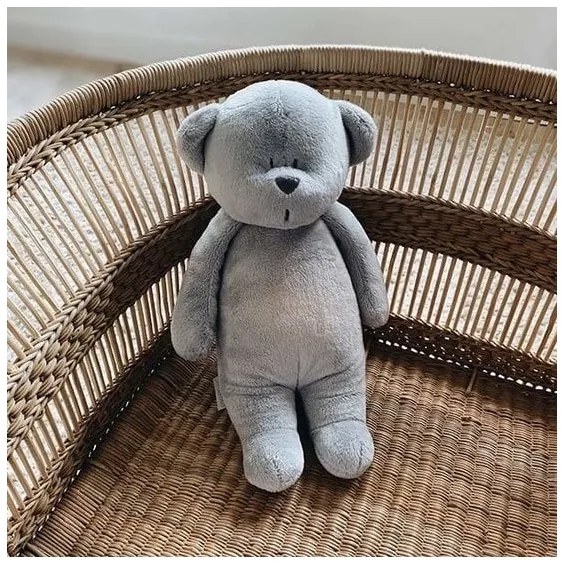 Moonie - Uspávačik s melódiou a svetlom medvedík silver