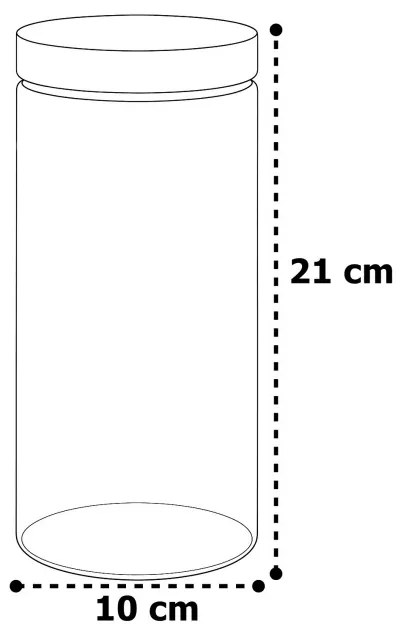 Sada deviatich nádob FRASCO priesvitná (9 ks)