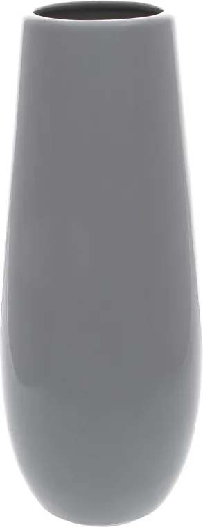 Váza Luna 30 cm, šedá