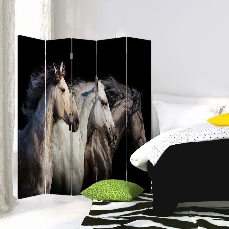 Gario Paraván Tri kone Rozmery: 110 x 170 cm, Prevedenie: Otočný paraván 360°