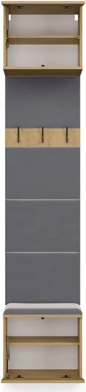 Předsíňová stěna HAGA 1W 50 cm dub Artisan
