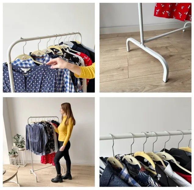 Vešiakový stojan BADIS biely