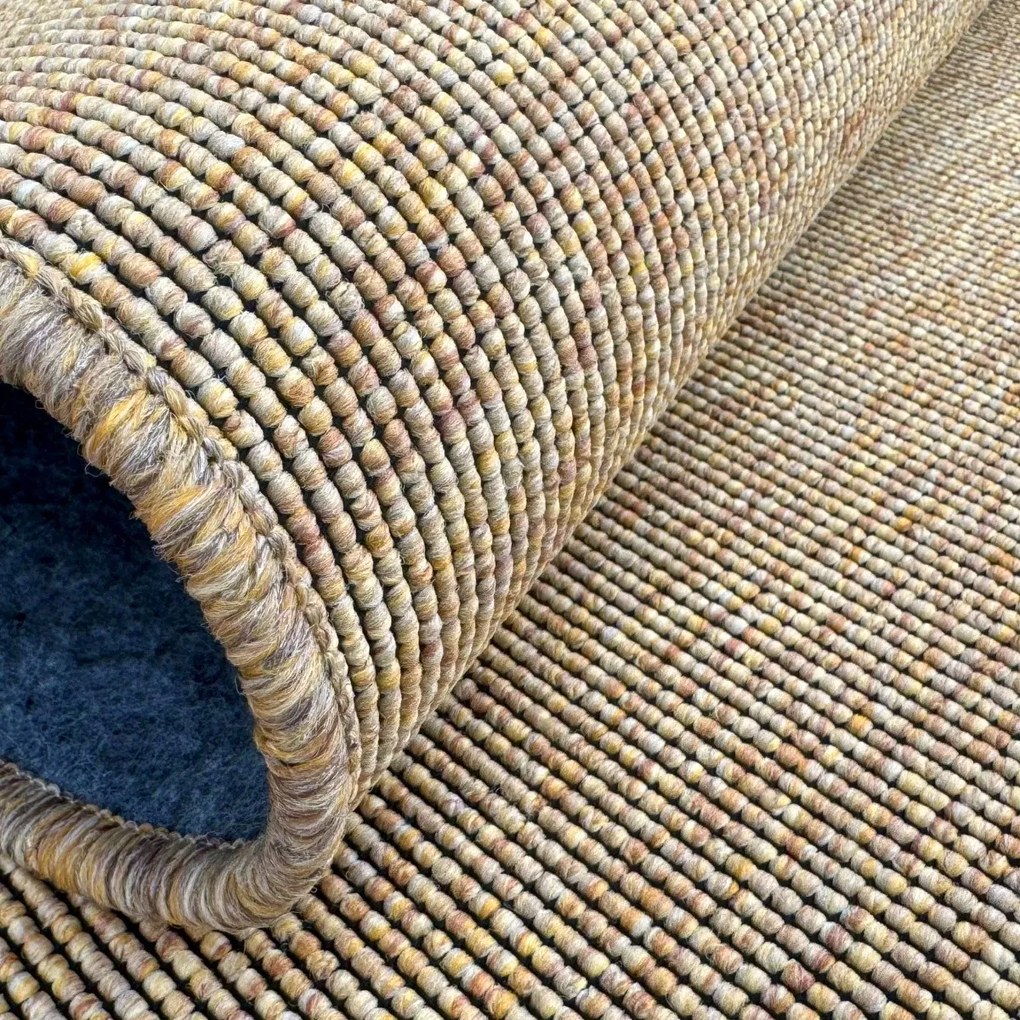 Vopi, Koberec behúň na mieru Nature NEW prírodný, šíre 80 cm, oranžová, kuchyňa