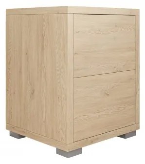 Nočný stolík Alekto N2SZ AK08, Farby: biela