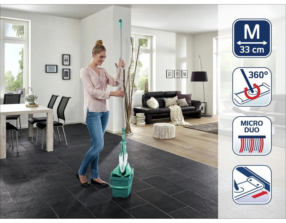Mop s vedierkom a náhradným návlekom Combi M - LEIFHEIT