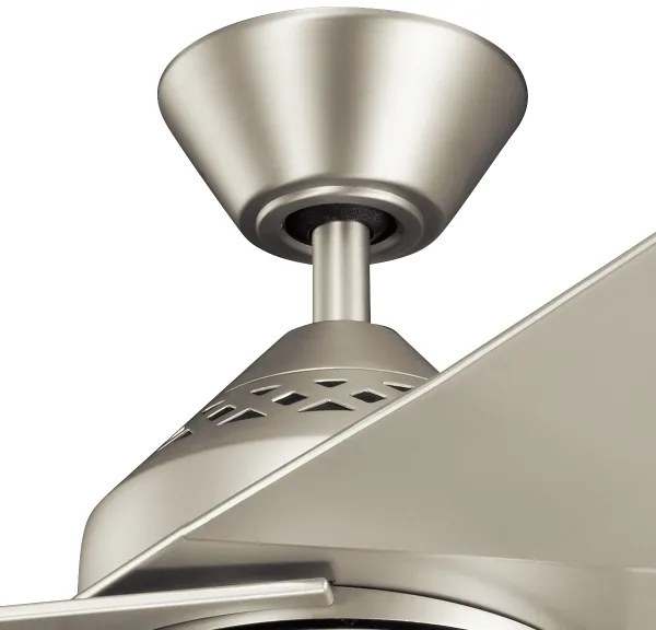 Kichler KLF-JADE-60-BN - LED Stmievateľný ventilátor JADE 18W/230V strieborná + DO