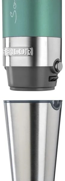 Sencor - Tyčový mixér 4v1 1200W/230V nerez/tyrkysová