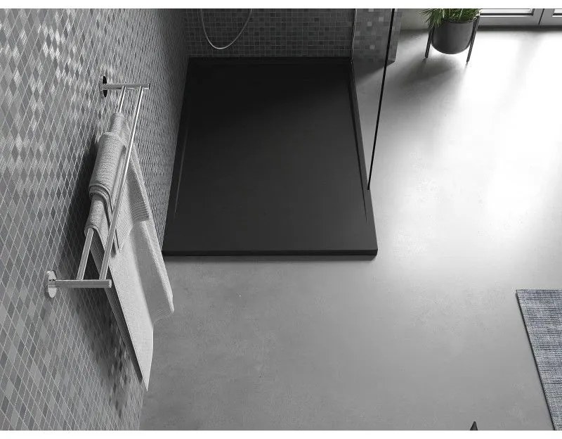 Mexen Amon, SMC obdĺžniková sprchová vanička 120 x 90 cm, čierna, 4F709012