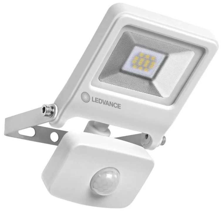 LED reflektor 10W 800lm 3000K IP44 biely so senzorom pohybu LEDVANCE Floodlight Endura