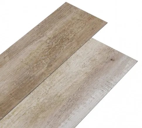 vidaXL Samolepiace podlahové dosky z PVC 5,21 m² 2 mm ošúchané drevo-