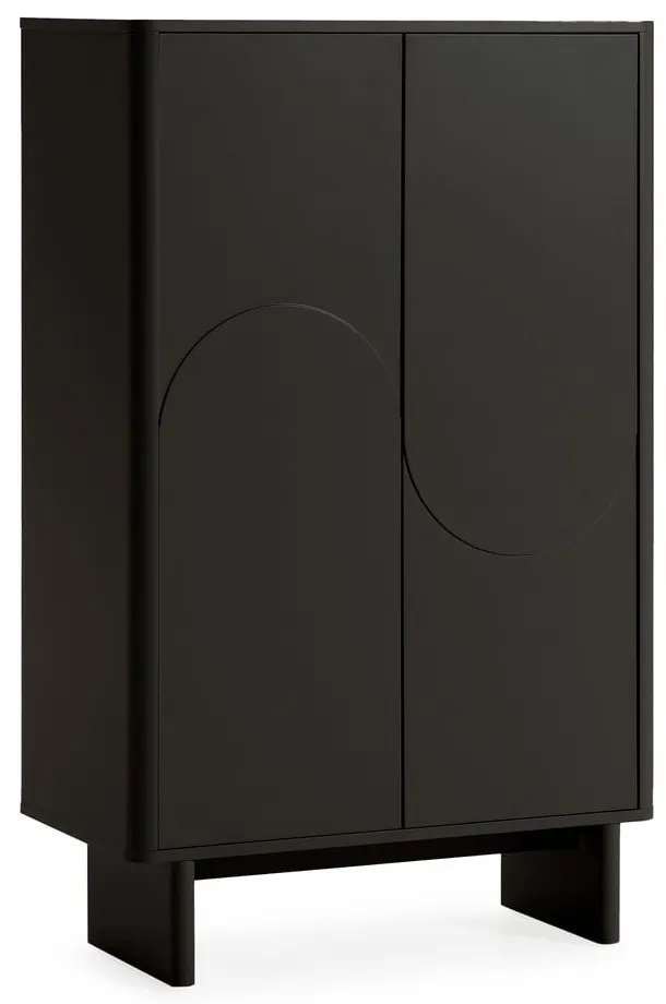 Čierna skrinka 80x130x40 cm Solei – MOME
