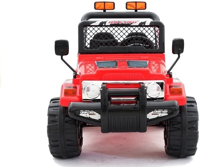 LEAN CARS Elektrické autíčko Jeep S618 EVA, červené