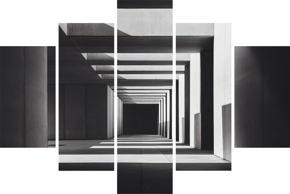 Obraz - Štvorcový tunel (150x105 cm)