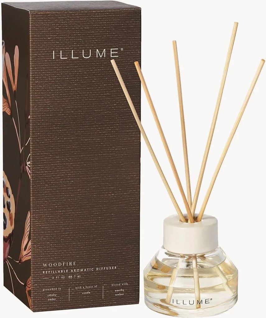 Vonný difúzor Woodfire (Amber, Suede, Cedarwood)