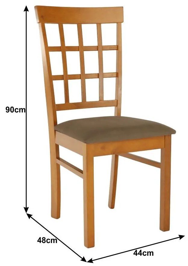 Tempo Kondela Stolička, čerešňa/béžovohnedá, GRID NEW