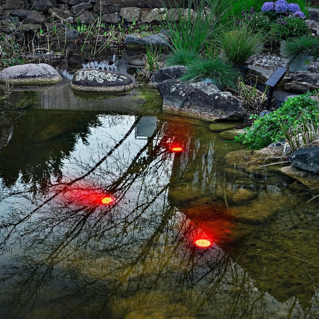 Solárne osvetlenie jazierka, 3 ks