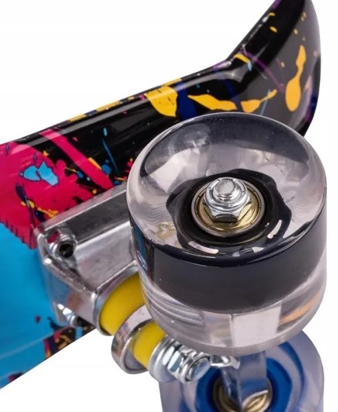 Svietiaci skateboard LED RGB KOLIESKA
