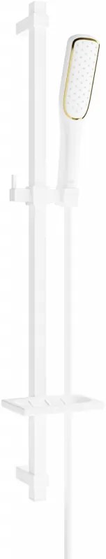 Mexen sprchový set DQ49, biela/zlatá, 785494581-25