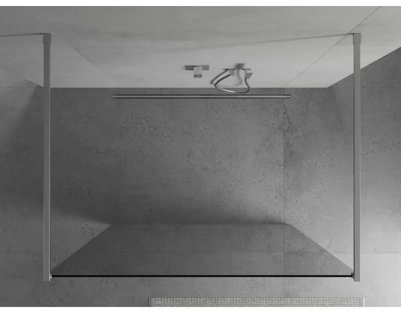 Mexen Kioto, sprchová zástena Walk-In 180 x 200 cm, 8mm číre sklo, chrómový profil, 800-180-002-01-00