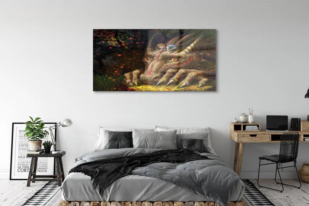 Obraz plexi Forest dračie hlava dievčatá 140x70 cm
