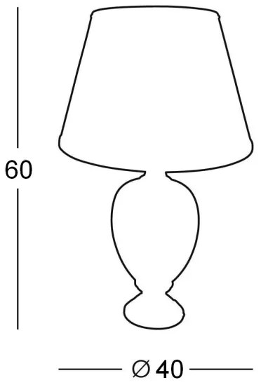 Kolarz 0094.70 - Stolná lampa DAMASCO 1xE27/100W/230V